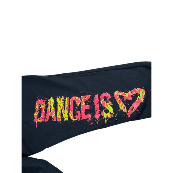 ZUMBA Wear Sweatpants Black Drawstring Joggers Women's Sz M Dance Workout Heart - Picture 10 of 10